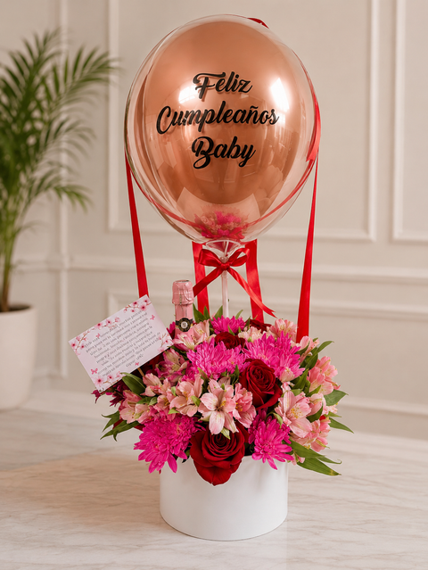 Arreglo de Rosas, Astromelias, Margaritas y Claveles