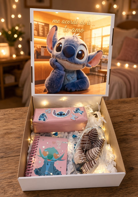 Caja Regalo Stitch Personalizada con Fotos