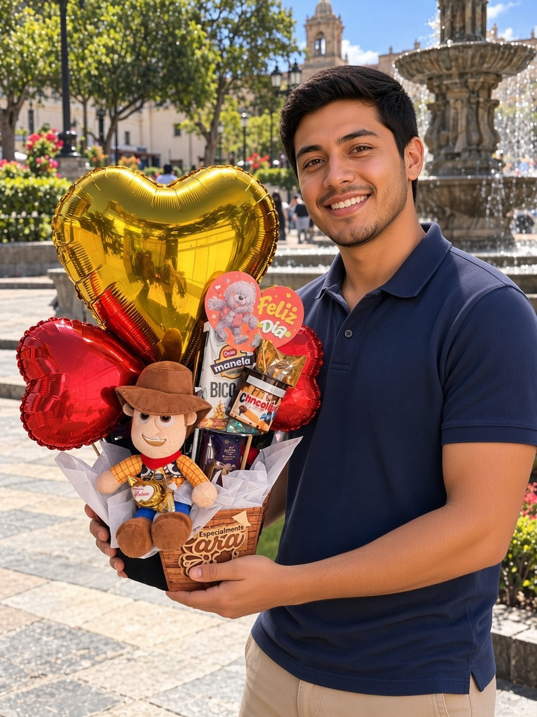 Ancheta de Woody con corazón dorado