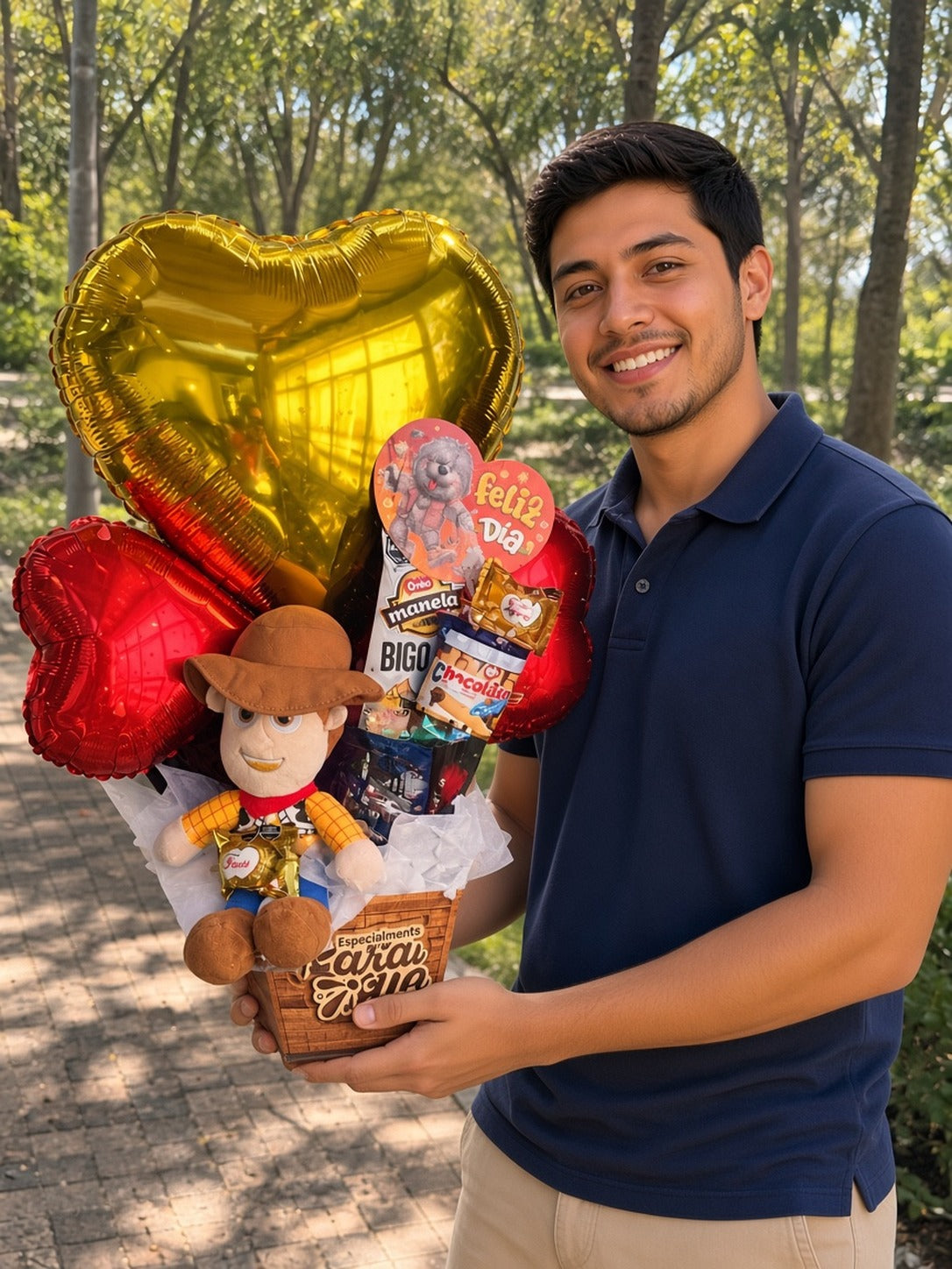 Ancheta de Woody con corazón dorado