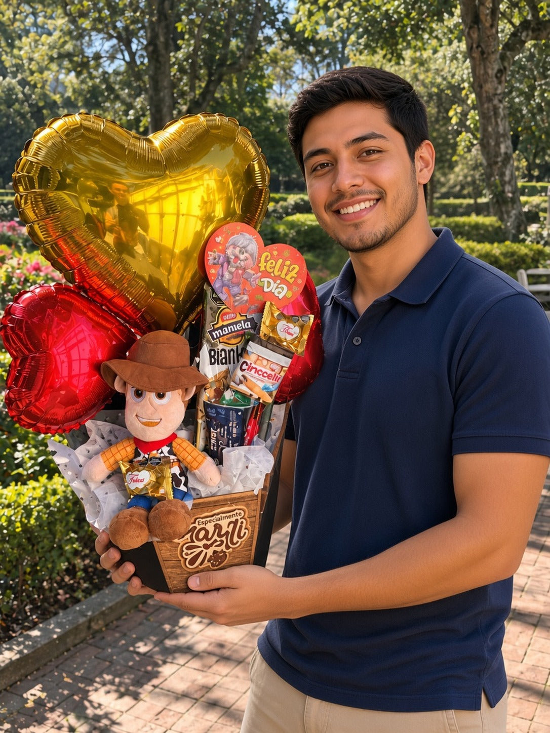 Ancheta de Woody con corazón dorado